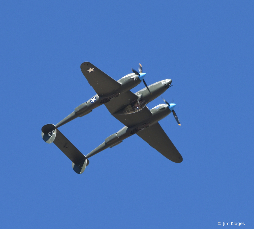 P-38 going inverted