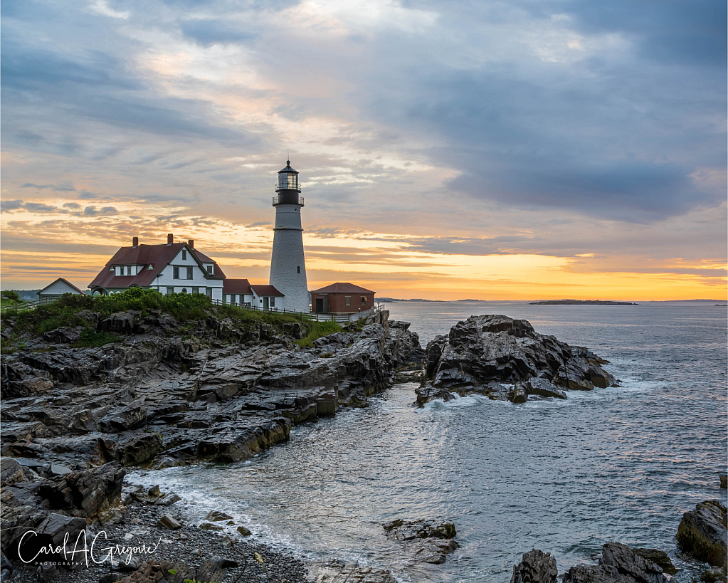 Portland Headlight Sunrise