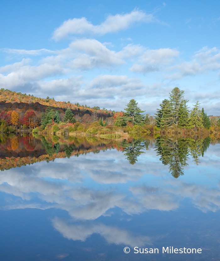 NH Fall Pond and Reflection