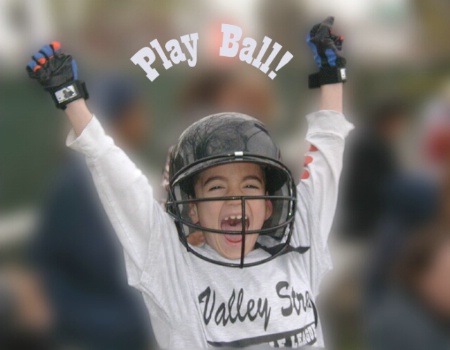 Play Ball! with text