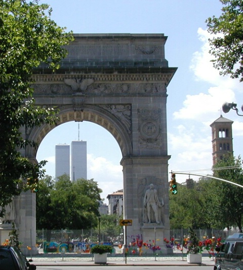 Before - Towers thru Wash Sq archway