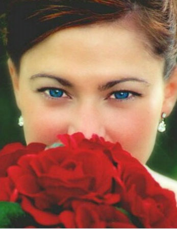 Bride with flowers