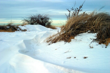 Snow on the dunes