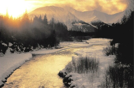 Winter Sunrise through the Mist