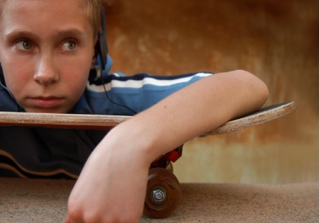 Teen  Skateboarder