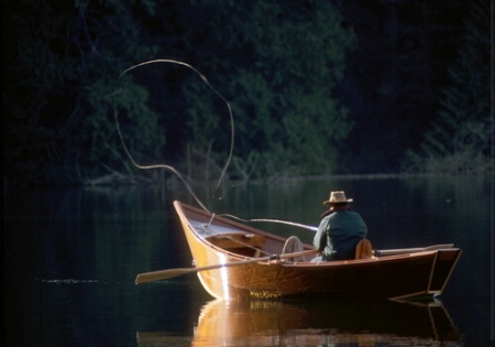 Fly-fishing, Mary Lake, WA