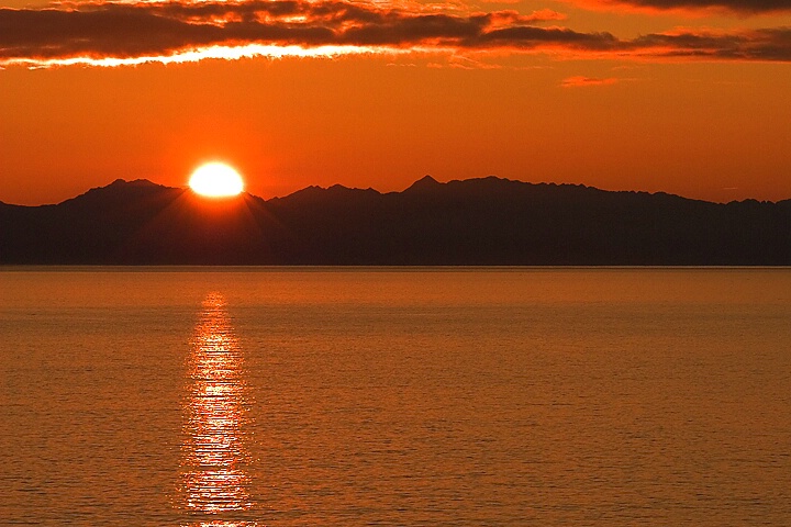 Sunset on Inside Passage