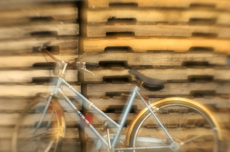 bicycle and crates