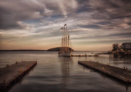 Boat At Sunset