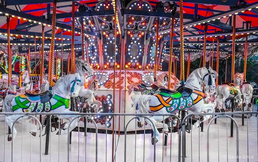 Carousel at the Toronto Christmas Market