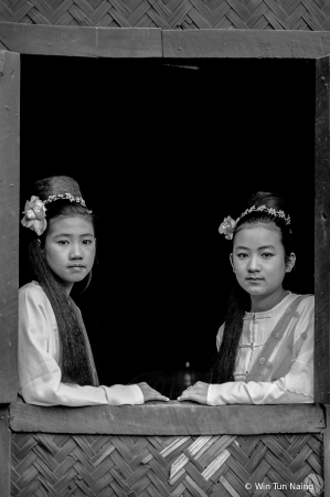 Two Burmese girls