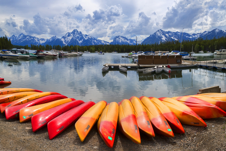 Kayaks at the Marina
