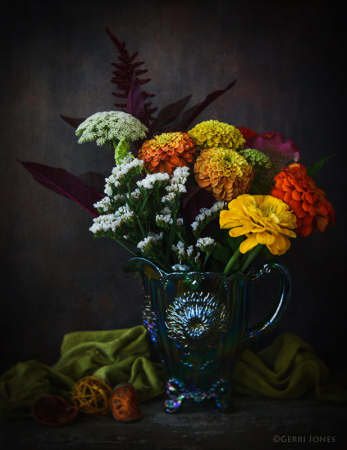 Floral Harvest Still Life