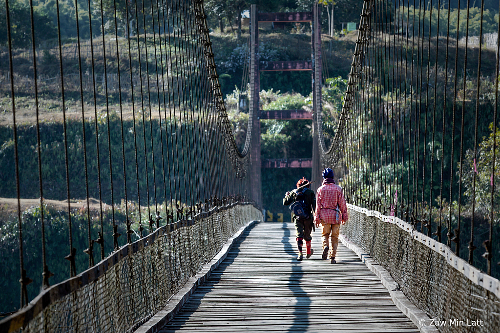 Walking on the Bridge..............