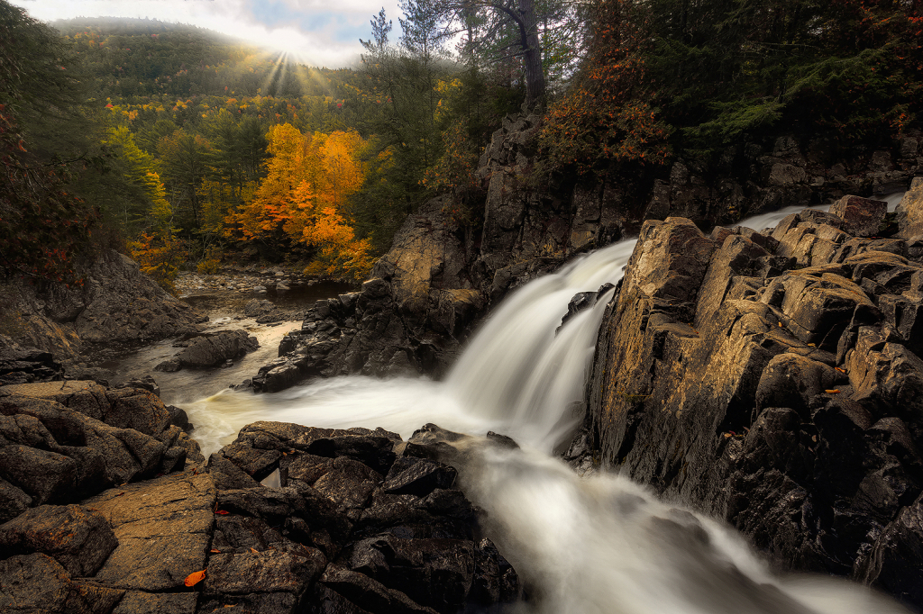 Sunrise at Split Rock Falls