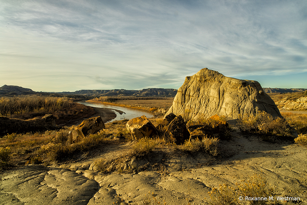 Sandstone overlook of the Little Missouri