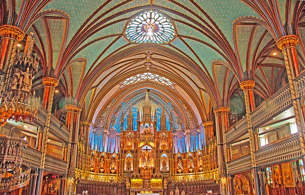 Inside cathedral.