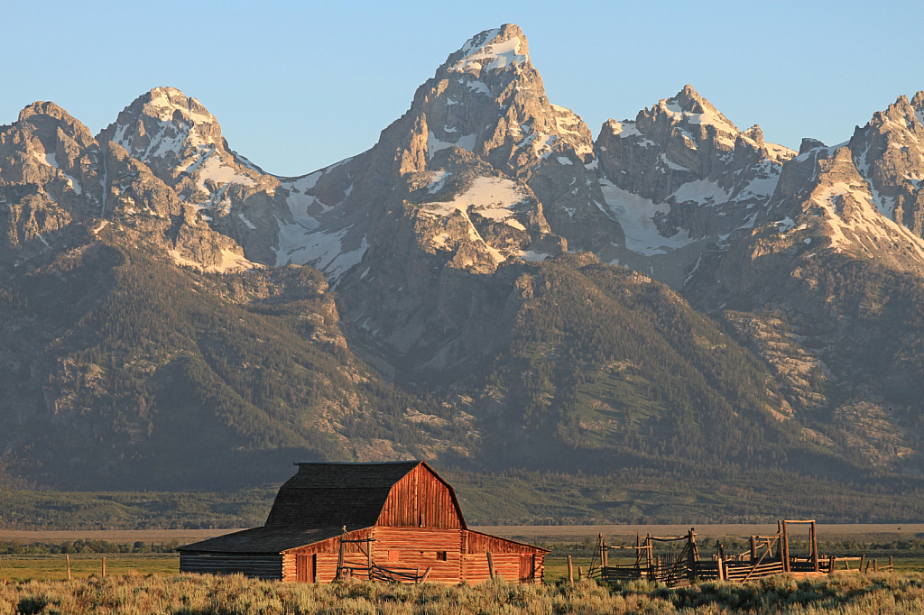 Morning at the Tetons