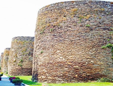 Roman walls in Spain.