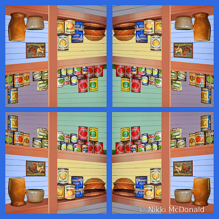 Vintage Pantry Quadriptych