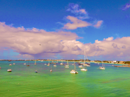 Looking Out On St. Martin..