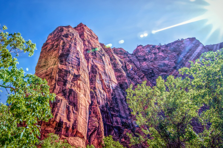 Steep Red Cliffs