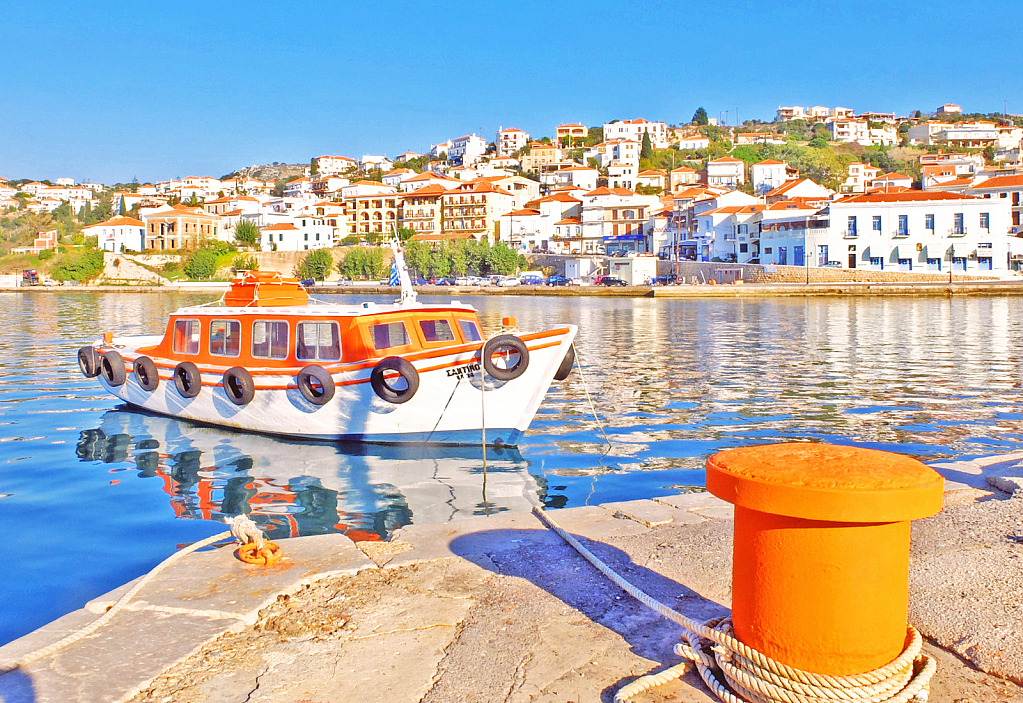 Pylos town. Southern Greece.