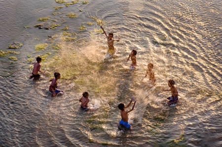 Playing children