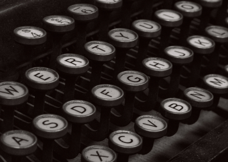 Old Typewriter Keys