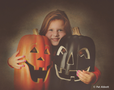 Brooke With Pumpkins