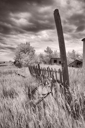 abandoned fence