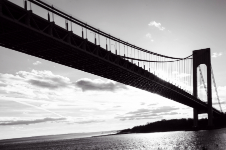 Under the Bridge in Black and White