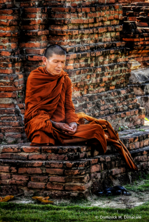 ~ ~ MEDITATING MONK ~ ~ 