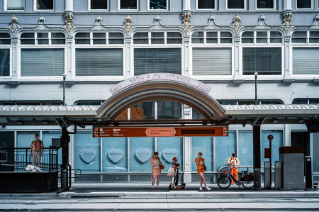 Waiting for the light train