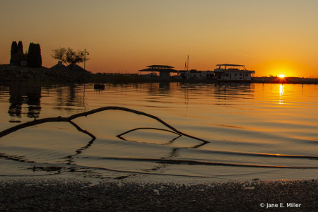 Sunset at the Marina