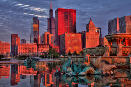 Buckingham Fountain Colors