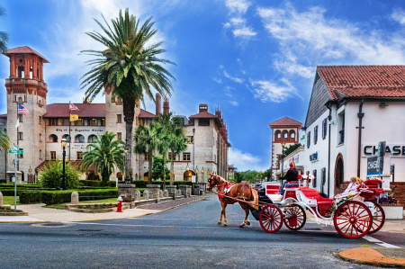Horse Carriage Downtown St. Augustine