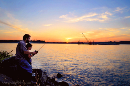 Sunset Fishing Lesson