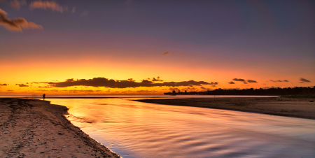 The river meets the sea