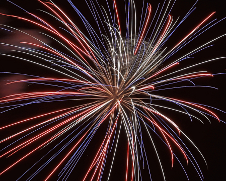 fireworks closeup 