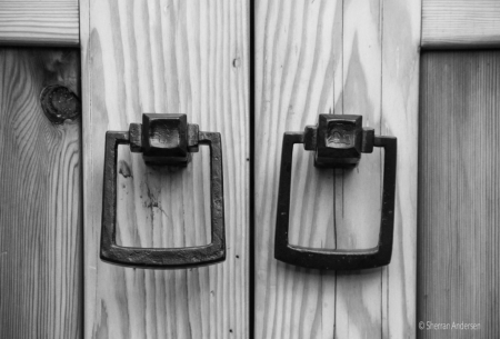 Barn Doors in B&W