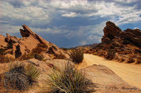 Vasquez Rocks on a Cloudy Day