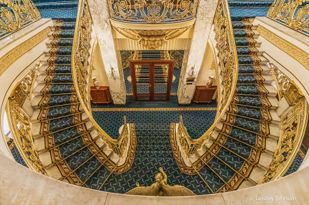 Dramatic Staircase in Barcelona, Spain