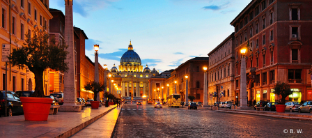 Rom...the road leads to the Pope 