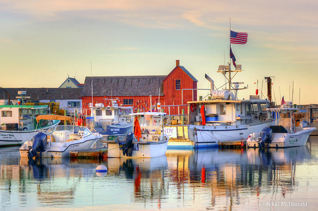 Sunset at Rockport Harbor