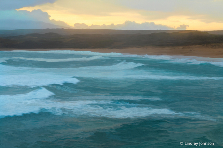 Painterly Molokai Ocean Sunrise
