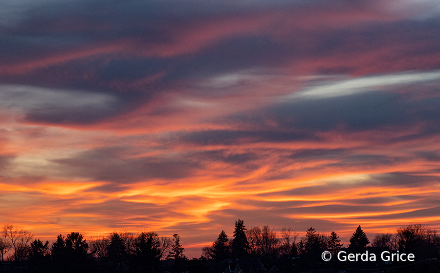 Sunset in Toronto Dec. 28 2022