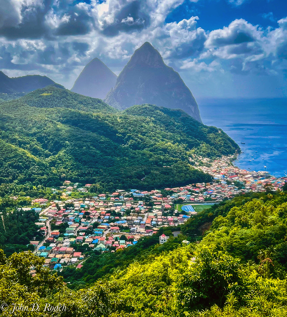 Soufriere, St. Lucia, Caribbean - ID: 16042008 © John D. Roach