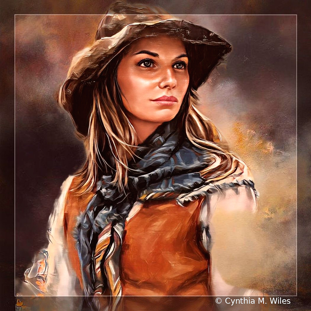 Portrait of an American Cowgirl 