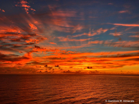 ~ ~ SUNSET OVER THE OCEAN ~ ~ 